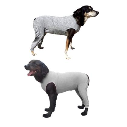 Imagem de Roupa Protetora Pós Cirúrgica Para Cachorro Corpo e Membros Posteriores Pernas Traseiras Tecido Dry Fit Com Proteção Solar