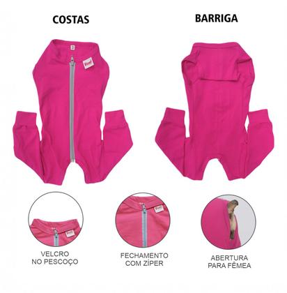 Imagem de Roupa Protetora Pós Cirúrgica Para Cachorro Membros Posteriores Pernas Traseiras