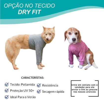 Imagem de Roupa Protetora Pós-Cirúrgica Para Peito e Membros Anteriores de Cães