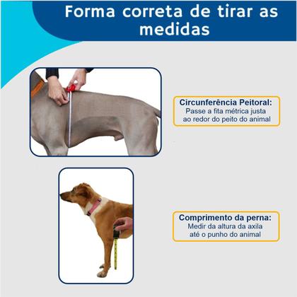 Imagem de Roupa Protetora Pós-Cirúrgica Para Peito e Membros Anteriores de Cães