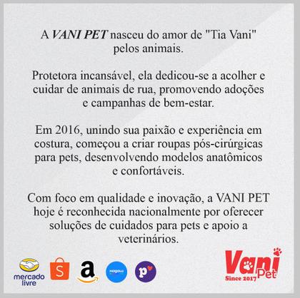Imagem de Roupa Protetora Pós Cirúrgica Pet Específica Para Castração de Cão Macho  Tecido Dry Fit Com Proteção Solar
