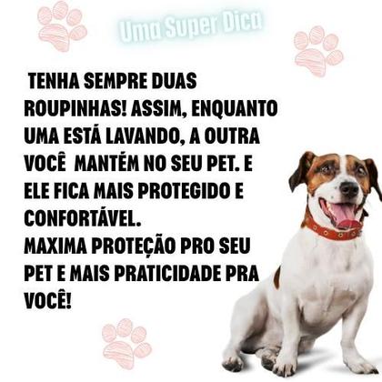 Imagem de Roupa Protetora Pós Cirúrgica Pet Macho Femea Fofodog Tam. 9 ao 12