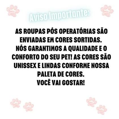 Imagem de Roupa Protetora Pós Cirúrgica Pet Macho Femea Fofodog Tam. 9 ao 12