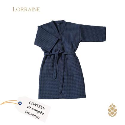 Imagem de Roupão Adulto Dhler Provença Liso Com Manga E Bolsos