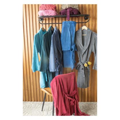 Imagem de Roupão Adulto Extra Macio Soft Unissex com Faixa e Bolso Tamanho G Camesa