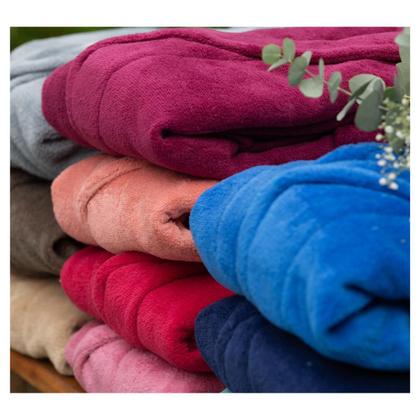 Imagem de Roupão Adulto Extra Macio Soft Unissex com Faixa e Bolso Tamanho G Camesa