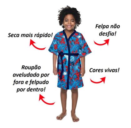 Imagem de Roupão Aveludado Spider Man