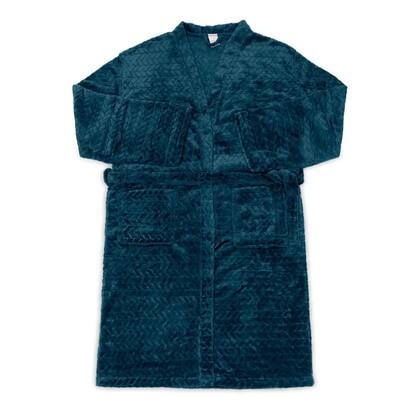 Imagem de Roupão Buettner Masculino Microfibra Jacquard 100% Poliéster Artico Kimono Tamanho(M) Marinho