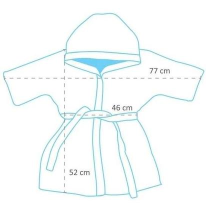 Imagem de Roupão d bebê plush c/ capuz bordado bublim bichinhos ii enx