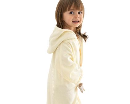 Imagem de Roupão d bebê plush c/ capuz bordado bublim bichinhos ii enx