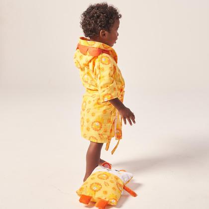 Imagem de Roupão de banho bebe bichinhos estampado c/capuz ii baby joy funny divertidos