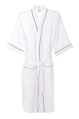 Imagem de Roupão de Banho Briza Atoalhado Adulto c/ Viés 100% Algodão Manga Curta (4022)  Rosa  Tam G