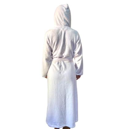 Imagem de Roupão de microfibra fleece - com capuz - Drozzy 
