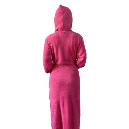 Imagem de Roupão de microfibra fleece - com capuz - Drozzy 