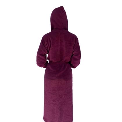 Imagem de Roupão de microfibra fleece - com capuz - Drozzy 