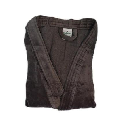 Imagem de Roupão Dohler Velour Adulto Af958 Grafite Tamanho Gg Algodão