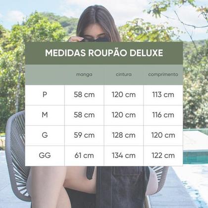 Imagem de Roupão Felpudo Atoalhado Manga Longa Deluxe - Appel