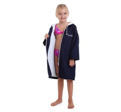 Imagem de Roupão infantil azul marinho best fit