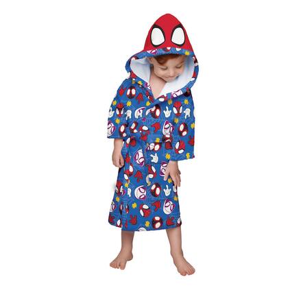 Imagem de Roupão infantil com capuz Quimono Aveludado verso Atoalhado Lepper