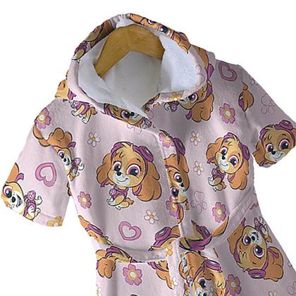 Imagem de Roupão Infantil Felpudo Velour Estampado Com Capuz 100% Algodão 2 Anos+ (PBB) Dohler