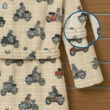 Imagem de Roupão Infantil Menino e Menina Microfibra Plush Frio Inverno Super Macio Com Bolso Várias Estampas