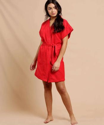 Imagem de Roupão liso felpudo feminino tam. único (36-42) lepper-modelo curto