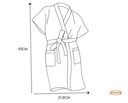 Imagem de Roupão liso felpudo feminino tam. único (36-42) lepper-modelo curto