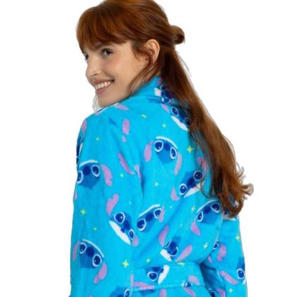 Imagem de Roupão Manga Longa Soft Feminino Stitch - Puket