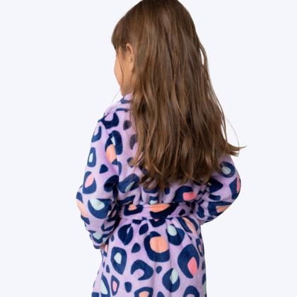 Imagem de Roupão Manga Longa Soft Onça Infantil Menina Puket 030402861