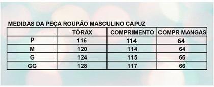 Imagem de Roupão Masculino com Capuz - Ref 408
