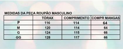 Imagem de Roupão Masculino de Microfibra Soft - Ref 8148