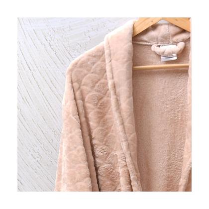 Imagem de Roupão Microfibra Flannel P Extra Macio Cinza Rock - Tessi