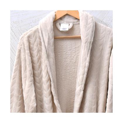 Imagem de Roupão Microfibra Flannel P Extra Macio Cinza Rock - Tessi