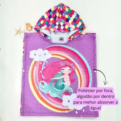 Imagem de Roupão Poncho Animado com Capuz