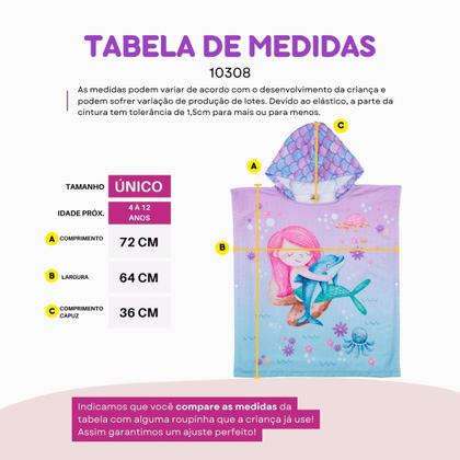 Imagem de Roupão Poncho Animado com Capuz