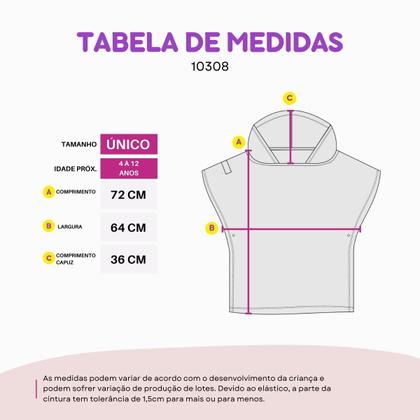 Imagem de Roupão Poncho Animado com Capuz