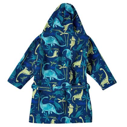 Imagem de Roupão Praia Infantil Atoalhado com Capuz Dino Floresta Marinho Tip Top