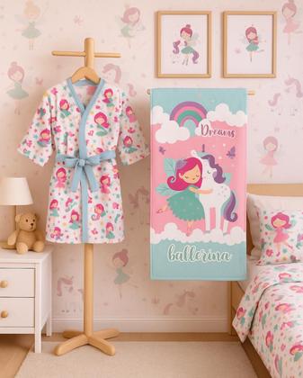 Imagem de Roupão + Toalha Felpuda Sonho Encantado