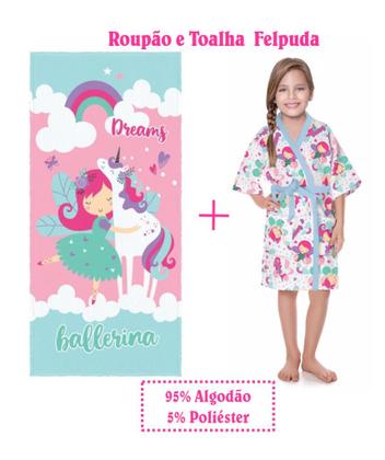 Imagem de Roupão + Toalha Felpuda Sonho Encantado