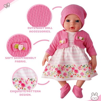 Imagem de Roupas e acessórios para bonecas BABESIDE para bebês renascidos de 30-40 cm