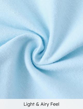 Imagem de Roupas infantis Disney Lilo & Stitch de 2 peças para meninas, conjunto curto Stitch Girl sem mangas e calças elásticas, 2 peças, conjuntos de roupas de verão, uso diário casual, azul claro, 4-5 anos