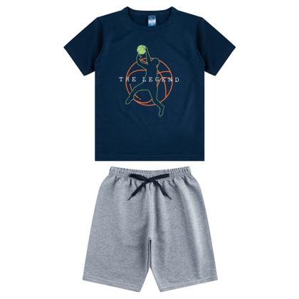 Imagem de Roupas Masculino Verão Calor Juvenil Menino Peças de Adolescente 2 Conjuntos Bermudas e Camisetas