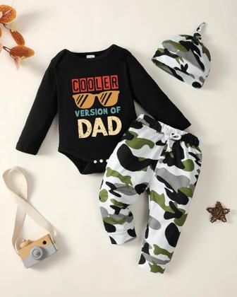 Imagem de Roupas para meninos NZRVAWS Newborn 0-3M Outfit Macacão e calças compridas