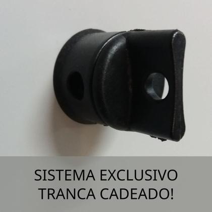 Imagem de Roupeiro 08 Vãos Com Pitão Para Cadeado Cor Cinza Cristal - Pandin