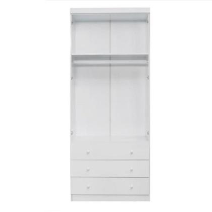 Imagem de Roupeiro 2 Portas Eloisa 100% MDF para Quarto Infantil de Bebê - Phoenix Baby