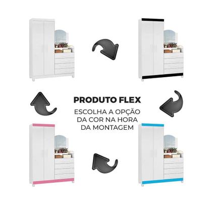 Imagem de Roupeiro/Comoda Albatroz Capri 238 Multi Flex