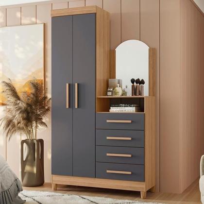 Imagem de Roupeiro/comoda albatroz capri nature titanium