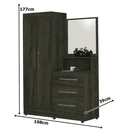 Imagem de Roupeiro Cômoda Onix Moveis Primus Cor Branco