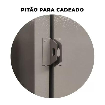 Imagem de Roupeiro de Aço Vestiário Com 16 Portas