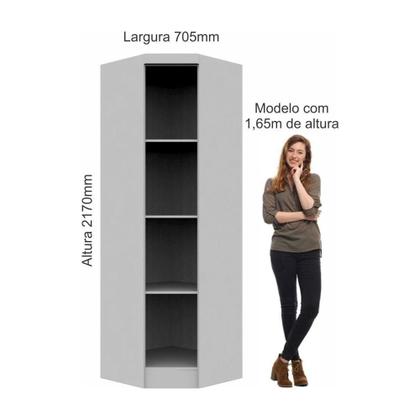 Imagem de Roupeiro De Canto Moveis Castro 3805A Oblíquo 1 Porta